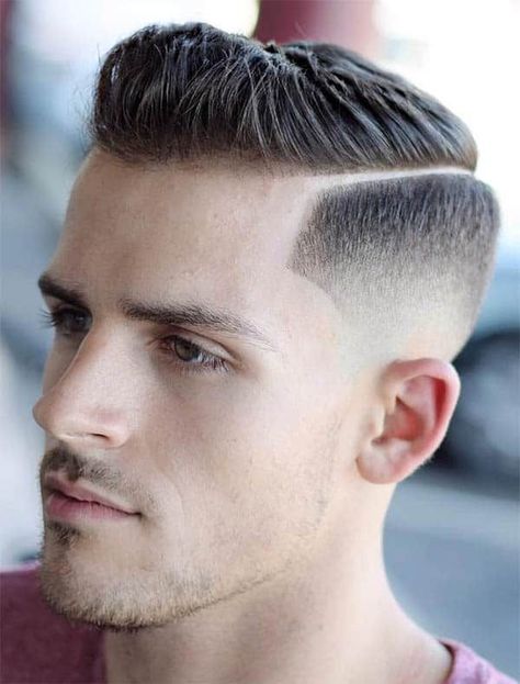 Hard Part Haircut, Professional Hairstyles For Men, Side Cut Hairstyles, Ivy League Haircut, Best Fade Haircuts, Side Part Haircut, High Skin Fade, Popular Mens Hairstyles, Taper Fade Haircut