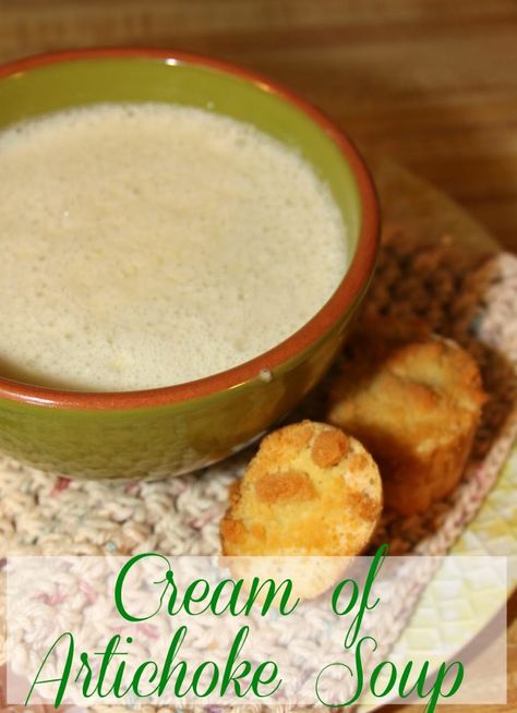 Cream of Artichoke Soup Soup For A Cold, Lobster Bisque Soup, Artichoke Soup, Bisque Soup, Cream Of Celery, Toast In The Oven, Cold Soup, Cream Of Mushroom, Cream Cheese Spreads