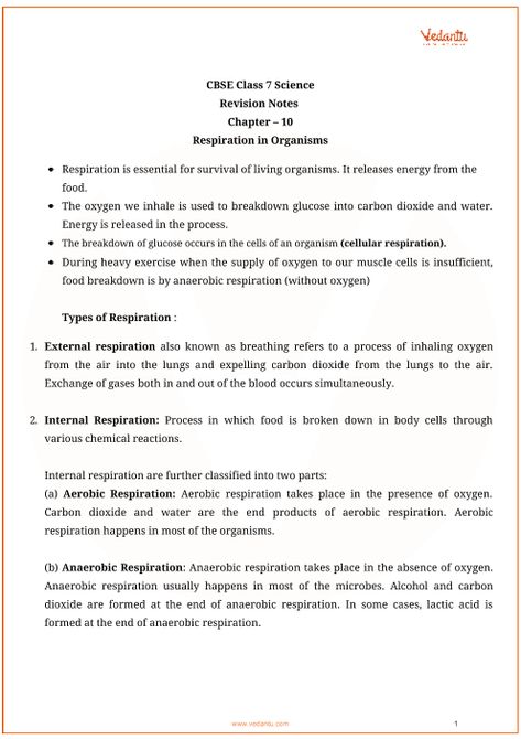 Respiration In Organisms Class 7 Notes, Respiration Notes Class 10, Class 7 Science Notes, Gas Exchange, Science Revision, Happy Wedding Anniversary Wishes, Cellular Respiration, Study Tips For Students, Study Flashcards