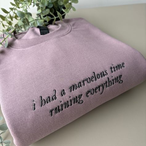 Calling all Swifties 🪩👯‍♀️ The Taylor Swift collection is now live!!! ❤️ hope you all love it 🫶🏼 I can definitely see me adding more to this collection at some point!! 🤣💅🏼 #embroidery #smallbusiness Taylor Swift Collection, Inappropriate Shirts, Embroidery Crewneck, Silly Shirt, Kpop Diy, Slogan Sweatshirt, Clothing Business, Blue Chocolate, Favourite Colour