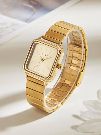 Collage Clothes, Wrist Watches For Women, Shein Fits, Timepiece Design, Golden Watch, Shein Brasil, Stylish Watches, Watches For Women, Selling Clothes