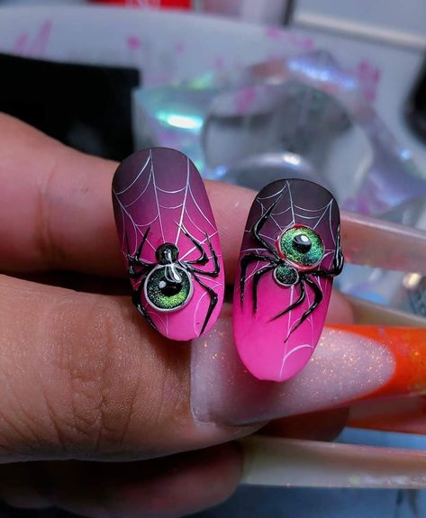 Horror Nails, Holloween Nails, Nail Art Diy Easy, Eye Nail Art, Nail Drawing, Nail Design Inspiration, Stiletto Nails Designs, Basic Nails, Halloween Nail Designs