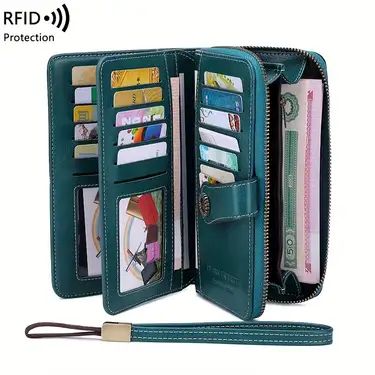 Zipper Wallet, Womens Purses, Long Wallet, Wrist Strap, Solid Color, Wallet, Zipper, Color