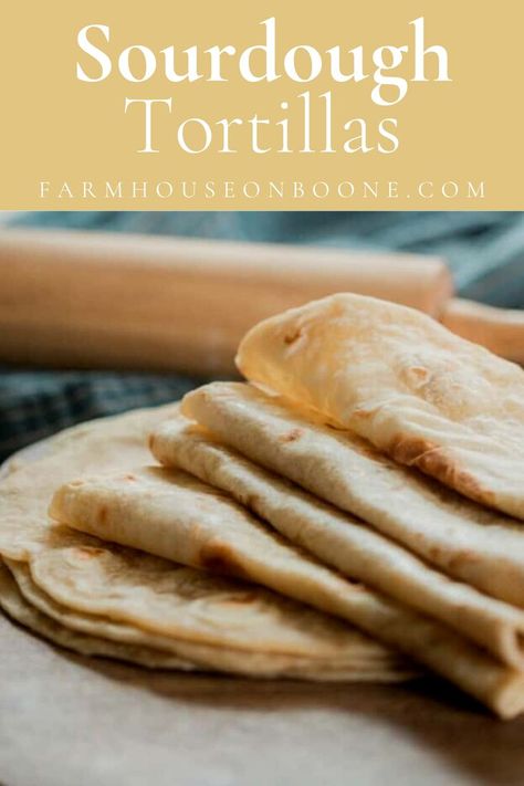 Sourdough Tortillas Recipe, Sourdough Tortillas, Sourdough Flatbread, Dough Starter Recipe, Sourdough Discard Recipe, Homemade Sourdough Bread Recipes, Sourdough Pancakes Recipe, Sourdough English Muffins, Tortillas Recipe