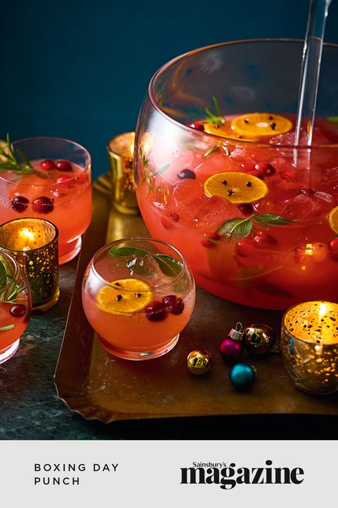 This libation of leftovers is guaranteed to keep the party going. Get the Sainsbury's magazine recipe Bonbons Recipe, Peanut Popcorn, Bon Bons Recipe, Popcorn Balls, Gin Recipes, Gluten Free Peanut Butter, Punch Recipe, Christmas Menu, Punch Recipes