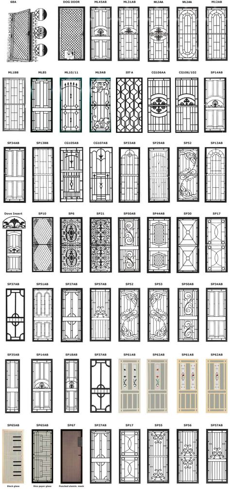 Beautiful Window Grill Design Ideas For Attractive Look - Engineering Discoveries Grills Design, Security Door Design, Iron Window Grill, Iron Security Doors, Modern Window Grill, Home Window Grill Design, Porte In Ferro, Window Grill Design Modern, Grill Gate Design