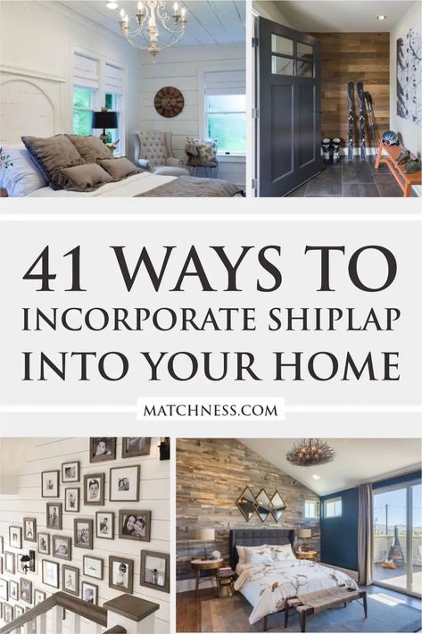 41 Ways to Incorporate Shiplap Into Your Home - Matchness.com Shiplap Home, Shiplap Bedroom, Mid Century Modern Bedroom Design, Huge Explosion, Shiplap Wall Diy, Shiplap Ceiling, Best Home Interior Design, Stylish Wall Decor, Diy Shiplap