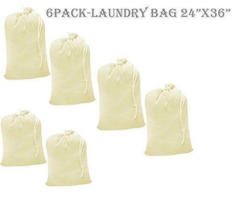 Heavy duty cotton canvas Laundry Bag set of 6 bag Natural color24x36  This is draw strings Laundry bag  durableLong term solutions for laundry carring needs offered by Linen Clubs >>> You can find out more details at the link of the image. (This is an affiliate link) Cotton Shopping Bags, Canvas Laundry Bag, Laundry Bags, Travel Bag Organization, Extra Large Canvas, Clothes Basket, Cotton Crafts, Sack Bag, Laundry Storage