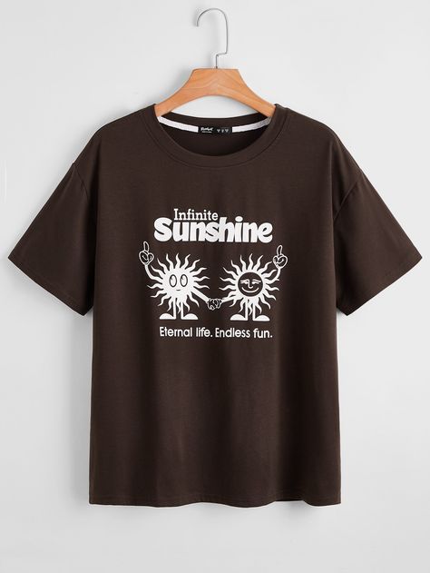 ROMWE Guys Letter Sun Graphic Tee Sun Graphic, Tshirt Design Men, Boys Graphic Tee, Men's Graphic T Shirt, Design Reference, Mens Graphic Tee, Amazing Products, Christmas List, Graphic Tee