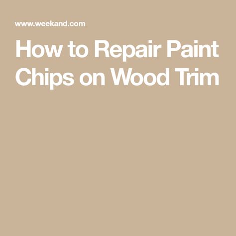 How to Repair Paint Chips on Wood Trim Door Frame Repair, Painting Woodwork, Diy Sanding, Painting Baseboards, Wood Door Frame, Drywall Mud, Door Jam, Dark Trim, Wooden Trim