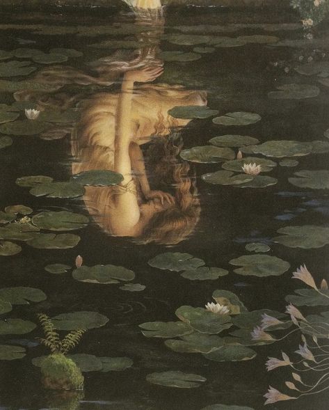 Y Craft, Lily Pads, A Woman, Lily, Water, Art