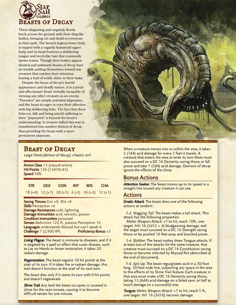 Dnd 5e Undead Monsters, Dnd Swamp Encounters, Dnd Swamp, Dnd Swamp Monster, Monster Stat Blocks 5e, Home Brew Dnd Monster, Dnd Monster, Monster Board, Dnd Stats