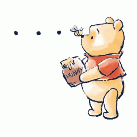 Winnie The Sticker - Winnie The Pooh - Discover & Share GIFs Pooh Bear, Animated Gif, Home Ideas, Winnie The Pooh, Gif, Disney