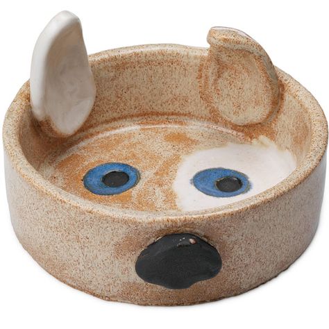 Cute food or water dish Clay Projects For Kids, Dog Pottery, Diy Keramik, Safe House, Art Coquillage, Ceramic Dog Bowl, Kids Clay, Pottery Animals, Kids Pottery