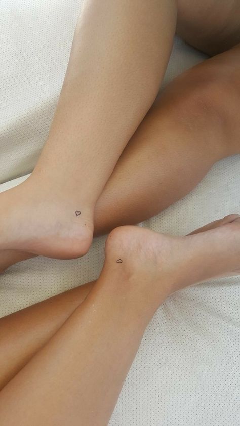 Tiny Couple Tattoos, Heel Tattoo, Tiny Hidden Tattoos, Small Hidden Tattoos, Heel Tattoos, Tiny Heart Tattoos, Tiny Wrist Tattoos, Bestie Tattoo, Hidden Tattoos