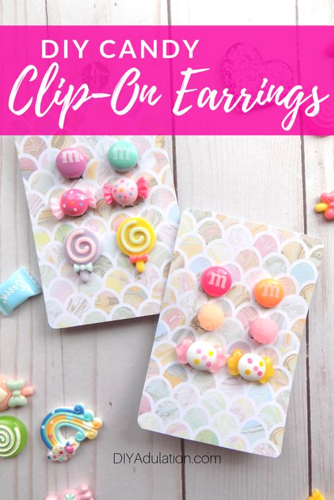 Save money on gifts without losing style when you make these DIY candy clip-on earrings! They are the perfect fun gift for the girls on your list this year! Womens Birthday, Pretty Crafts, Silver Gift Wrap, Budget Gift, Diy Gifts For Friends, Diy Gifts For Kids, Diy Teacher Gifts, Diy Gifts For Boyfriend, Diy Candy