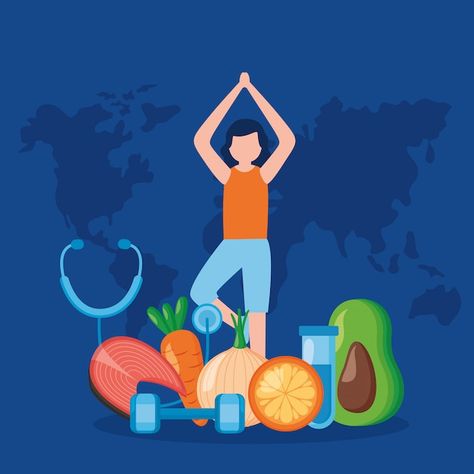 Vegetable Illustration, Ketogenic Meal Plan, World Health Day, Flat Icons Set, Food Business, Food Backgrounds, Health Day, Motion Design Animation, Healthy Diet Plans