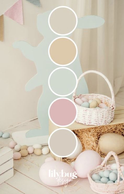 Easter Palette Color, Easter Pastel Color Palette, Easter Colour Palette, Pallete Color Pastel, Cute Colour Palette, Color Palette Copper, Colour Palette Pastel, Teal And Orange Color Palette, Easter Palette