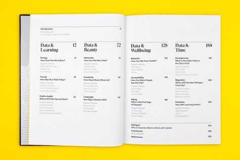 ‘Uptake’ — Story — Pentagram Magazine Design Layout, Contents Page Design, Table Of Contents Design, Editorial Design Magazine, Report Layout, Contents Layout, Index Design, Pentagram Design, Annual Report Design