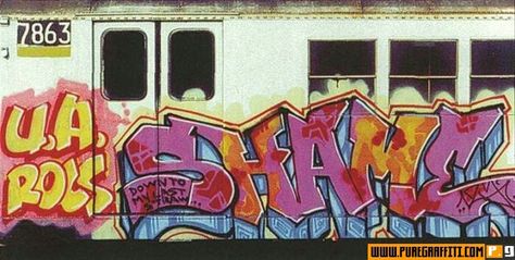 Subway Graffiti Art, Art Graf, Nyc Graffiti, Train Graffiti, Urban Art Graffiti, New York Graffiti, Graffiti Tagging, New York Subway, Graffiti Alphabet