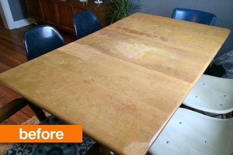 Before & After: The Inspiring Rescue of a Heywood Wakefield Gateleg | Apartment Therapy Haywood Wakefield Furniture, Haywood Wakefield, Heywood Wakefield Dining, Mid Mod Furniture, Heywood Wakefield Furniture, Parker Furniture, Gateleg Table, Dining Table Makeover, Dining Room Cabinet