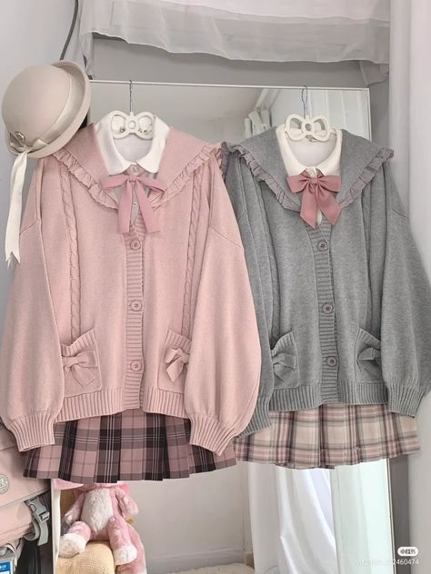 Japanese Kawaii Outfits, Japanese Coquette Outfit, Jfashion Kawaii Outfits, Kawaii Fall Outfits, Japanese Outfits Aesthetic, Casual Kawaii Outfits, Cute Japanese Outfits, Cute Pink Clothes, Kawaii Clothes Outfits