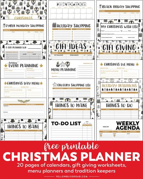 Christmas Planner Printables Free, Free Printable Christmas Planner, Christmas Planner Free, Holiday Budget Planner, Christmas Planner Printables, Printable Christmas Planner, Planner Free Printable, Christmas Party Planning, Free Printable Planner