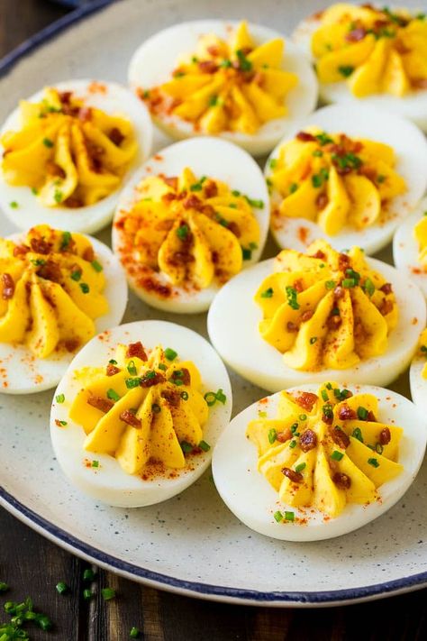 Bacon Cheddar Deviled Eggs, Bacon Deviled Eggs Recipe, Deviled Eggs With Bacon, Perfect Deviled Eggs, Eggs With Bacon, Deviled Eggs Recipe Easy, Devilled Eggs Recipe Best, Eggs Dinner, Deviled Eggs Recipe Classic