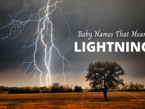 When you think about lightning, some thoughts you have may include bright, bold, fast, loud … or any combination of these. If you envision these types of qualities in your little one, then explore this list of baby names that mean lightning. From names that mean “bolt of lightning” and “God of Weather,” each of these options is unique and impactful. #babynames #girlnames #boynames Guy Names Unique, Hebrew Boy Names, Norse Legend, List Of Girls Names, Names For Boys List, Baby Name List, Parenting Inspiration, Thunder And Lightning, Baby Names And Meanings