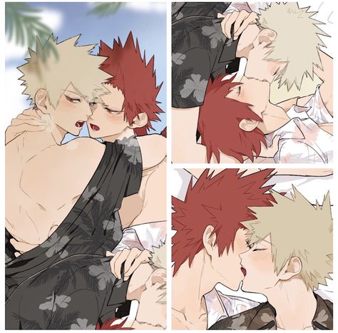 Pregnant Bakugou X Kirishima, Bakugo X Kirishima Kiss, Pregnant Bakugou, Kiribaku Kiss, Mha Kiribaku, Bakugo X Kirishima, Kiribaku Fanart, 1 Lovers, Bakugo Mha