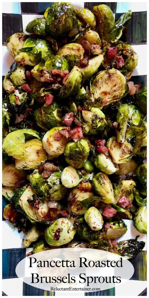 Brussel Sprouts With Pancetta, Side Dishes Healthy, Tartiflette Recipe, Thanksgiving Side Dishes Healthy, Pancetta Recipes, Healthy Side Dish, Roasted Brussel, Roasted Brussels Sprouts, Sprout Recipes