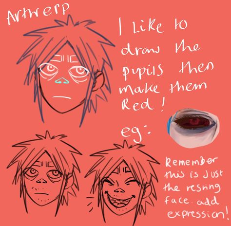 Gorillaz Art Style Tutorial, Gorillaz Noodle Haircut, How To Draw Gorillaz Style, Art Style Tutorial, Gorillaz Art Style, Anime Canvas Painting, Monkeys Band, Style Tutorial, Jamie Hewlett