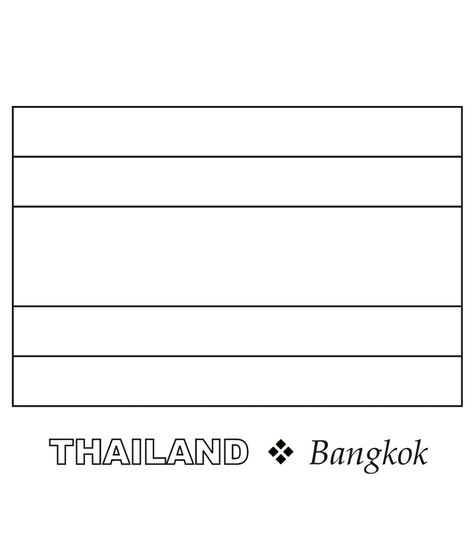 Thai Flag, Thailand Flag, Coloring Pages Nature, Sports Coloring Pages, Flag Crafts, Food Coloring Pages, Coloring Activities, Flag Coloring Pages, Preschool Coloring Pages