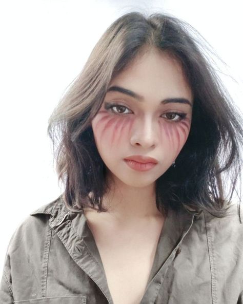 Cosplay Makeup Anime, Eren Jaeger Cosplay, Easy Anime Cosplay, Red Hair Halloween Costumes, Makeup Anime, Easy Cosplay, Anime Cosplay Makeup, Makeup Drawing, Anime Makeup