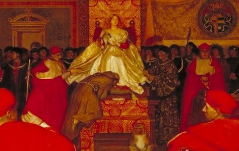 detail - Lucretia Borgia Reigns in the Vatican in the Absence of Pope Alexander VI Lucretia Borgia, Frank Cadogan Cowper, The Borgia, Lucrezia Borgia, Pre Raphaelite Art, The Borgias, Wise Woman, Japanese Art Prints, Historical Painting