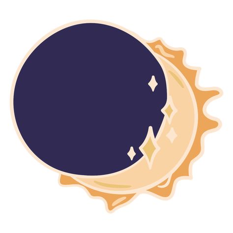 Sun and moon eclipse PNG Design Eclipse Drawing Simple, Solar Eclipse Drawing Easy, Solar Eclipse Doodle, Solar Eclipse Clipart, Cute Sun And Moon Drawing, Solar Eclipse Illustration, Lunar Eclipse Aesthetic, Cute Sun Drawing, Solar Eclipse Drawing