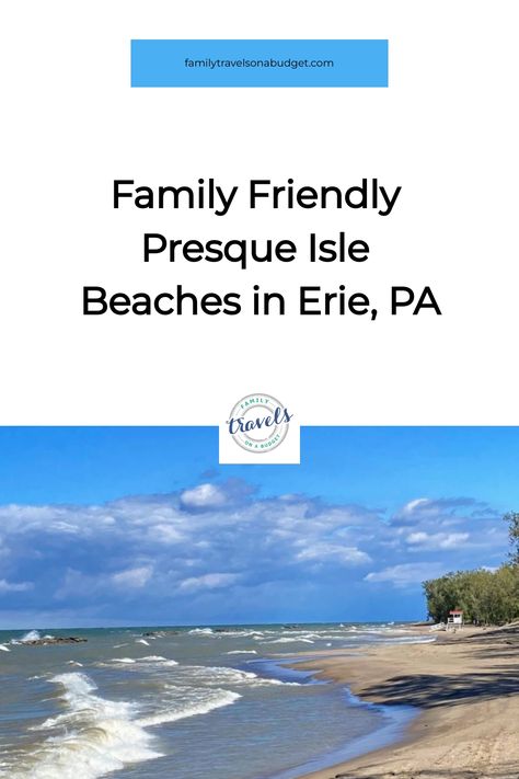 Presque Isle State Park, in Erie, Pennsylvania is the most popular state park in the state! We can understand why: picturesque beaches, breathtaking sunsets, boating, scenic biking and hiking trails, and a historic lighthouse. Use our guide to discover the best beach for your visit (there are 11), where to stay whether camping or in a hotel and things to do in nearby Erie! Presque Isle Erie Pa, Presque Isle State Park, Breathtaking Sunsets, Erie Pennsylvania, Presque Isle, Erie Pa, Family Trips, Free Beach, Rv Life