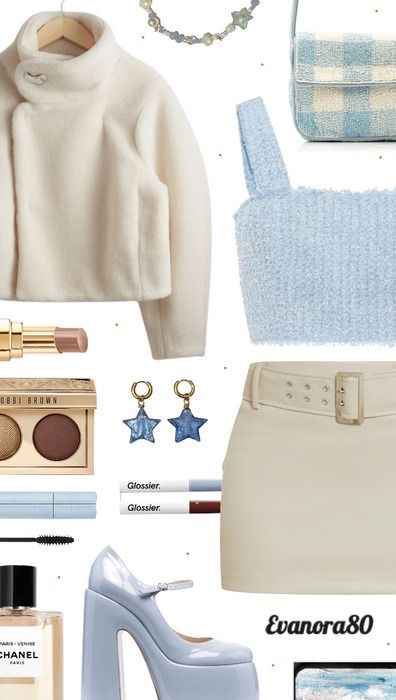 Ivory & Powder Blue 🪐 Outfit | ShopLook Powder Blue Outfit, Clothes Polyvore, Fancy Fashion, Spring Street Style, Blue Outfit, Outfit Shoplook, Powder Blue, Spring Fashion, Date Night