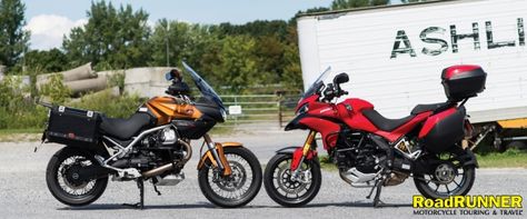 Comparison: 2012 Ducati Multistrada 1200 S Touring vs. 2012 Moto Guzzi Stelvio NTX Italy Motorcycle, Motto Guzzi, Ducati Multistrada 1200, Moto Guzzi Eldorado, Moto Guzzi Motorcycles, Moto Guzzi Stelvio 1200, Ducati Multistrada, Motorcycle Model, Road Runner