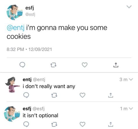 Esfj Memes Funny, Esfj X Entj, Entj Type, Esfj Characters, Mbti Tweets, Entj Commander, Entj Memes, Mbti Twitter, Incorrect Mbti