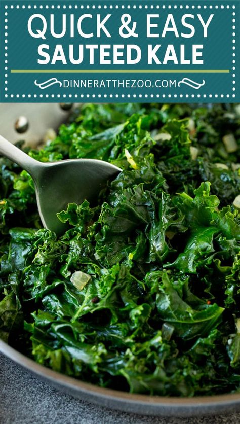 Kale Recipes Sauteed, Cooked Kale Recipes, Cooked Kale, Kale Recipes Healthy, Kale Recipe, Chou Kale, How To Cook Kale, Side Dishes For Chicken, Sauteed Kale