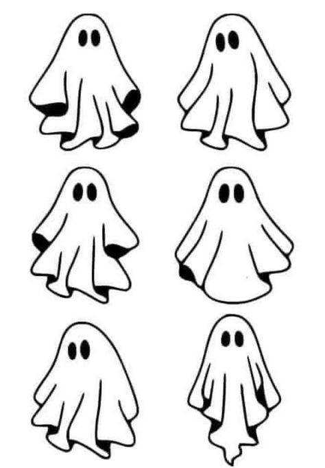 Ghost Drawing, Ghost Tattoo, Spooky Tattoos, Cricut Halloween, Halloween Drawings, Mini Drawings, Flash Art, Simple Doodles, Tattoo Stencils