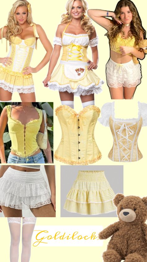 halloween costume ideas, goldilocks costume, halloween, costume ideas for blondes, college halloween costumes Halloween Costume Ideas For Blondes, Costume Ideas For Blondes, Pretty Woman Halloween Costume, Goldilocks Costume, Blonde Halloween Costumes, College Halloween Costumes, Horror Halloween Costumes, Cute Group Halloween Costumes, Hot Halloween Outfits