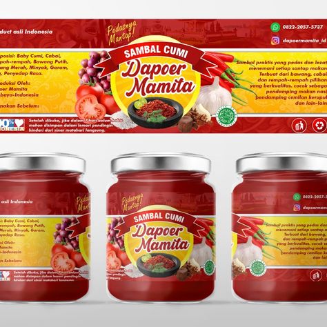 I will create an amazing product label design or packaging design Sambal Logo Packaging Design, Bagoong Alamang, Hot Sauce Packaging, Product Label Design, Food Logo Design Inspiration, Packaging Label Design, Drinks Packaging Design, Packaging Design Trends, Bottle Design Packaging