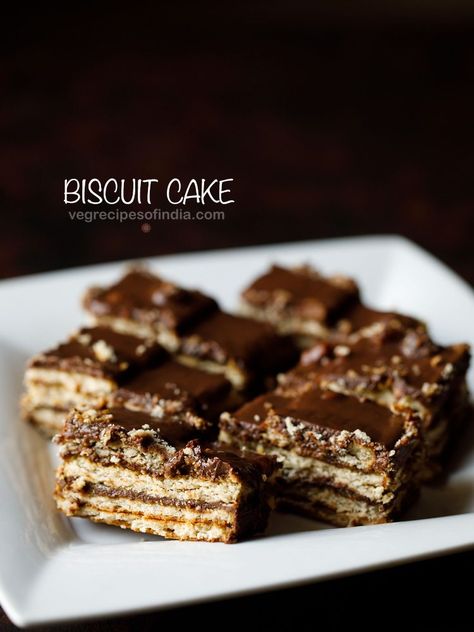 Marie Biscuit Cake, No Bake Biscuit Cake, Biscuit Cake Recipe, Chocolate Biscuit Pudding, Biscuit Pudding, Eggless Cakes, Chocolate Biscuit Cake, Chocolate Pudding Recipes, Dessert Items