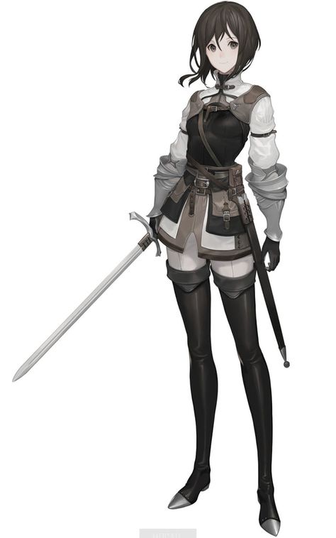 Anime Knight, Female Knight, Anime Warrior, Warrior Girl, 판타지 아트, Female Character Design, Girls Characters, Character Design References, Character Portraits