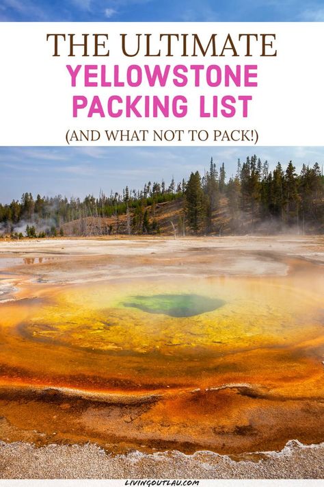 packing list for Yellowstone packing list Yellowstone Packing List, Winter Vacation Packing, Yellowstone Itinerary, Things To Do In Yellowstone, Smart Packing, Yellowstone Camping, Yellowstone Trip, Visit Yellowstone, Hiking Photography