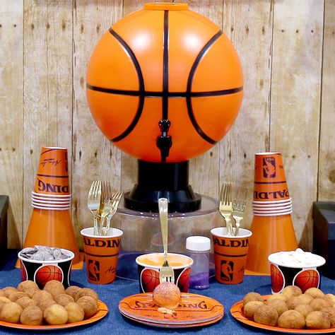 Basketball Snack Bowls | Oriental Trading Basketball Birthday Party Ideas, Basketball Snacks, Basketball Theme Birthday, Jordan Year, Basketball Birthday Party, Basketball Baby Shower, Basketball Theme Party, Basketball Birthday Parties, Basketball Baby