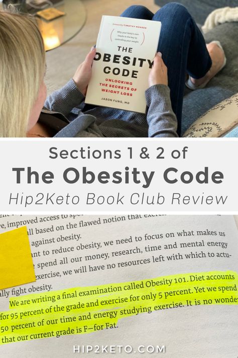 Our first selection covers how obesity became an epidemic, the relation of obesity to genetics, how calories in and calories out is a myth, why exercise isn't the end all be all for weight loss, and the paradox of overfeeding. The amount of solid information in our first selection alone is worth the price of the book! #books #keto #theobesitycode Obesity Code Meal Plan, Lisa Lopez, Keto Basics, Why Exercise, The Obesity Code, Recipes List, Reduction Diet, Mental Energy, Best Keto Diet