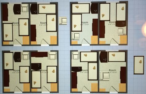 Nursery layouts for a small twin room. This layout has two cribs, a change table, small chair and a closet hutch. Small Nursery Layout For Twins, Small Twin Nursery Layout, Small Twin Room, Twin Nursery Layout, Nursery Layouts, Small Twin Nursery, Twin Nurseries, Triplets Nursery, Baby Cribs For Twins